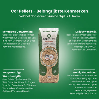 Cor Houtpellets™ - Cor pellets - Ecopower Houtpellets Kopen